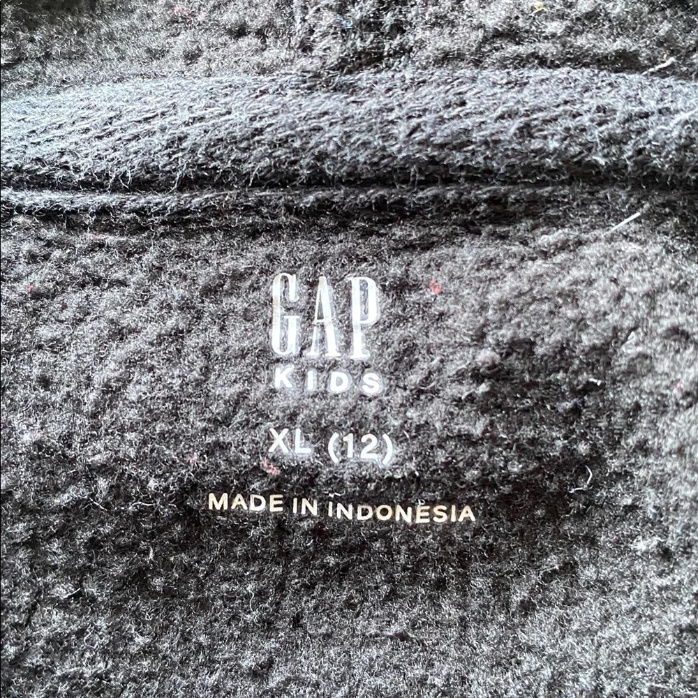 Gap Kids Black Monotone Logo Hoodie Sweatshirt. Size XL (12)